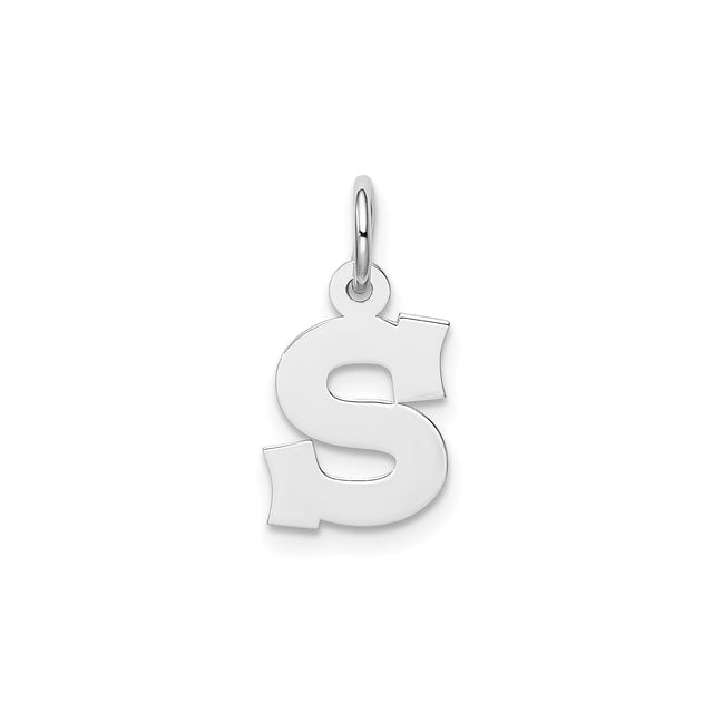 Sterling Silver Dollar Sign Pendant Charm, Polished Hip Hop Statement Jewelry for Men or Unisex