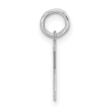 Block Letter X Initial Charm Pendant in Real 925 Sterling Silver