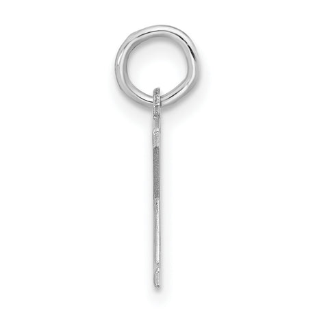 Block Letter X Initial Charm Pendant in Real 925 Sterling Silver