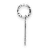 Block Letter Y Initial Charm Pendant in Real 925 Sterling Silver