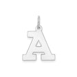 Sterling Silver Letter A Pendant Charm, Bold Block Alphabet Monogram Style
