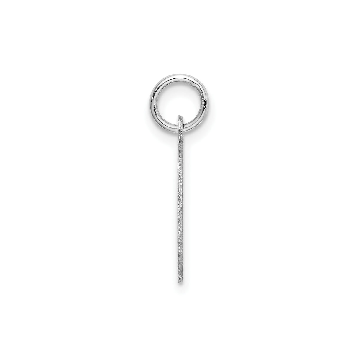Sterling Silver Alphabet D Pendant Charm, Polished Block Letter Jewelry, Unisex Initial Accessory