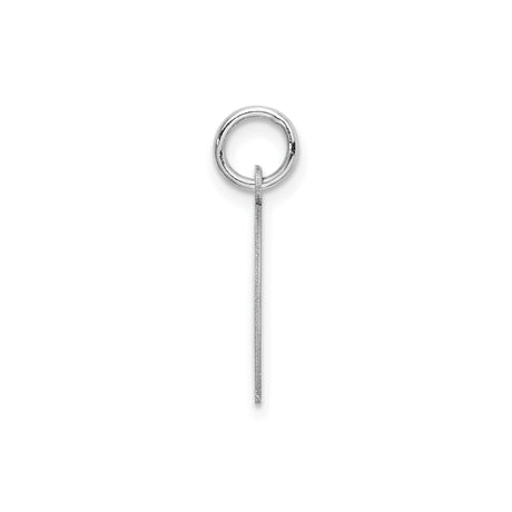Sterling Silver Alphabet D Pendant Charm, Polished Block Letter Jewelry, Unisex Initial Accessory
