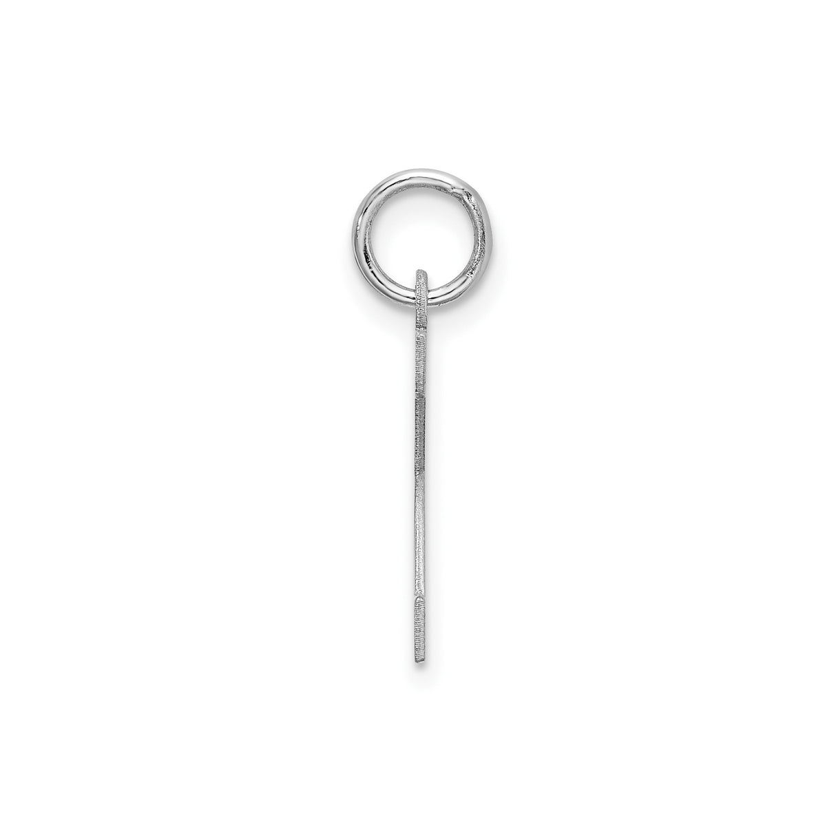 Sterling Silver K Pendant, Block Letter Monogram Charm, Unisex Alphabet Jewelry