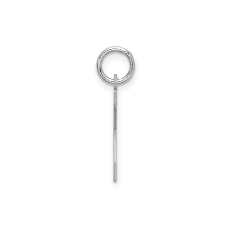 Sterling Silver K Pendant, Block Letter Monogram Charm, Unisex Alphabet Jewelry