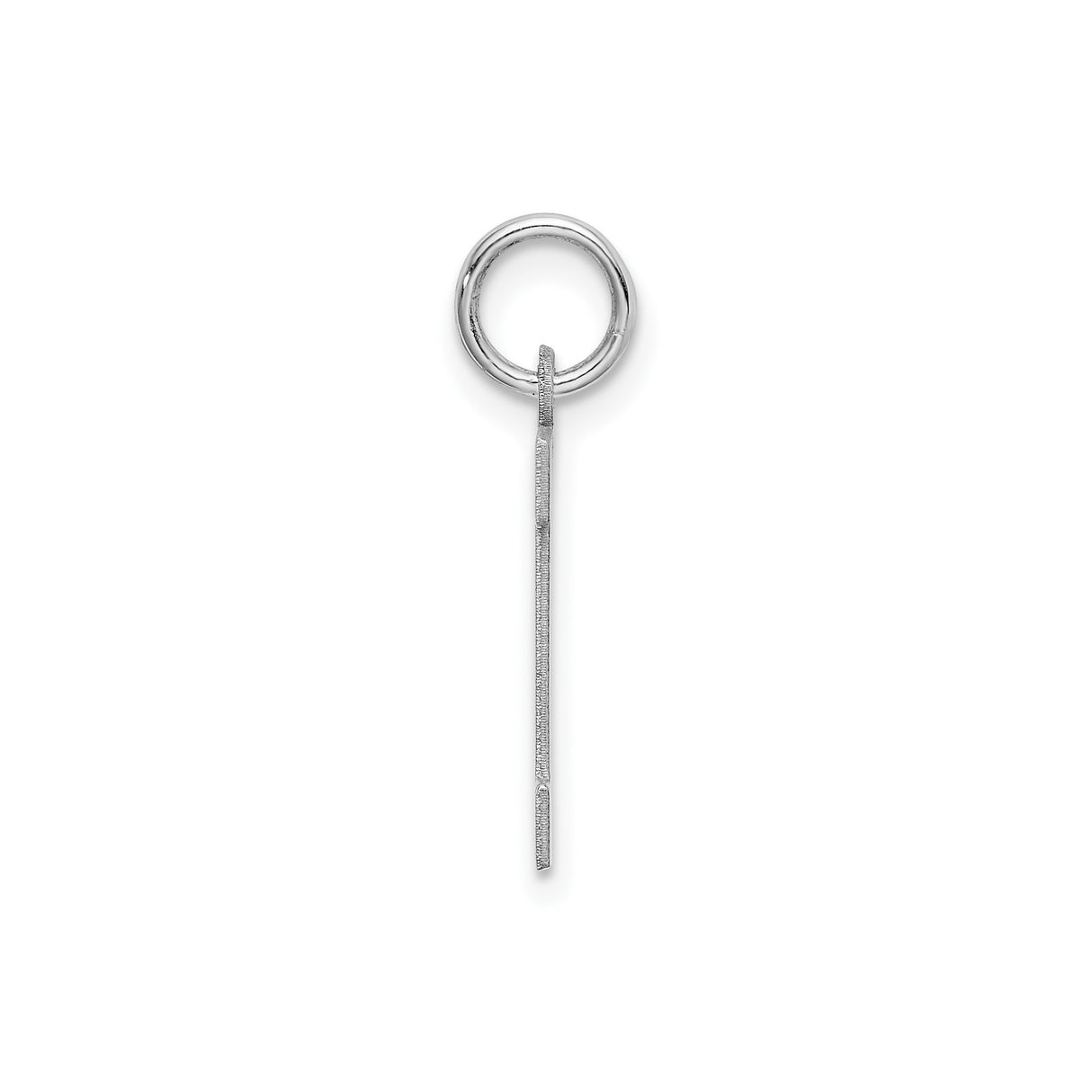 Sterling Silver Initial M Pendant Charm, Block Letter Design, Polished Finish for Women or Unisex