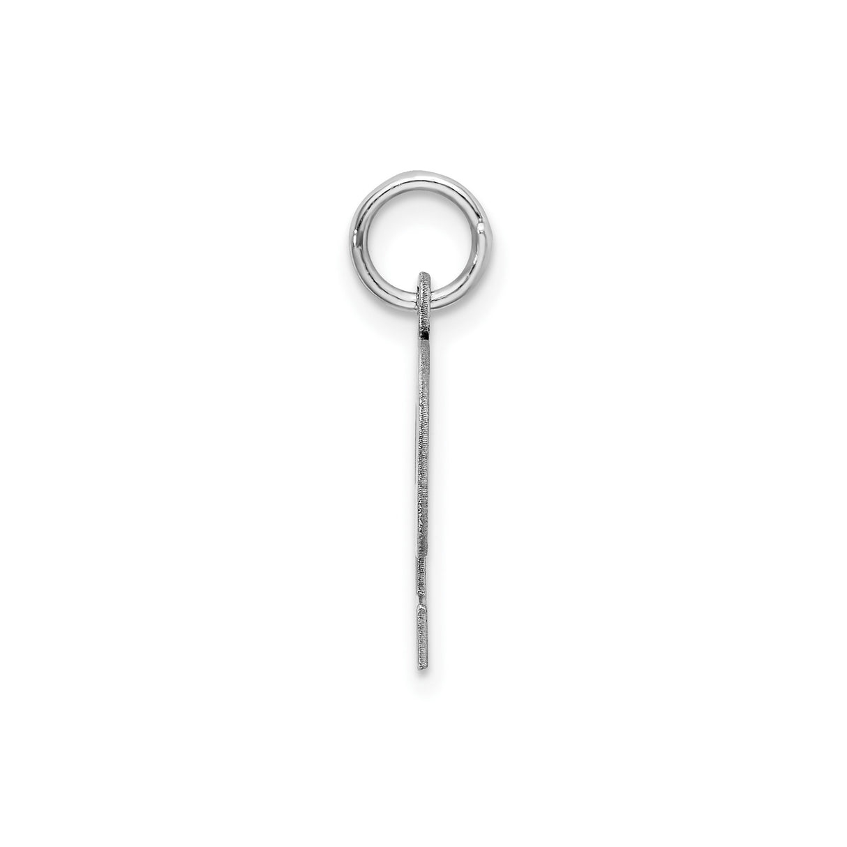 Sterling Silver Pendant Charm, Block Letter P Monogram Design, Unisex Jewelry