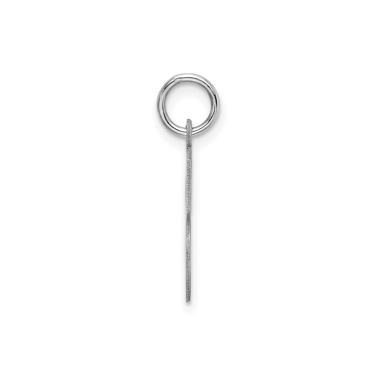 Sterling Silver Letter S Pendant Charm, Bold Serif Initial Monogram Design