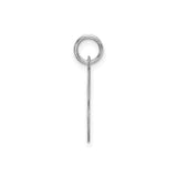 Sterling Silver Letter S Pendant Charm, Bold Serif Initial Monogram Design