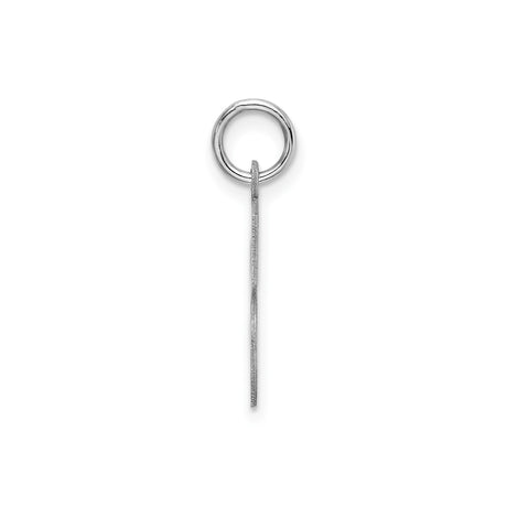 Sterling Silver Letter S Pendant Charm, Bold Serif Initial Monogram Design