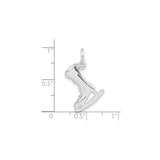 Sterling Silver Ice Skate Charm Pendant, Figure Skating Jewelry for Women and Girls
