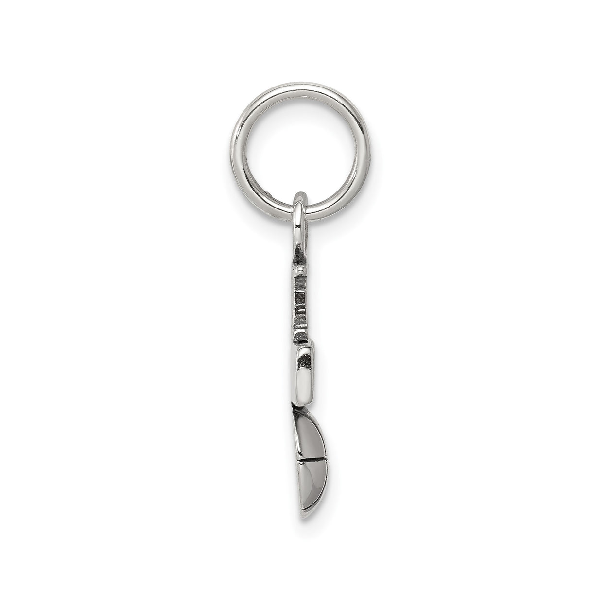 Sterling Silver Basketball Heart Pendant Charm, Sports Theme Jewelry for Fans and Athletes
