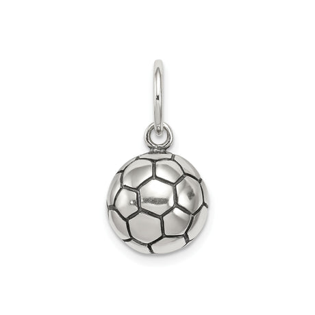 Sterling Silver Soccer Ball Pendant Charm, Sports Jewelry for Players and Fans