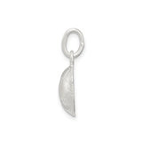 Sterling Silver Soccer Ball Charm Pendant with Etched Panels, Unisex Sports Jewelry