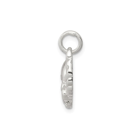 Sterling Silver Winged Skull Pendant with Cubic Zirconia, Gothic Biker Style for Men or Unisex