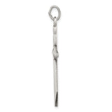 Sterling Silver Cross Pendant with Sword Design, Spiritual Faith Symbol for Men and Women