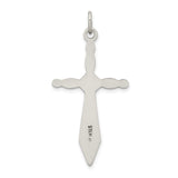 Sterling Silver Cross Pendant with Sword Design, Spiritual Faith Symbol for Men and Women