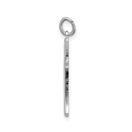 Sterling Silver Cross Pendant with Fleur-de-Lis Design and Polished Finish