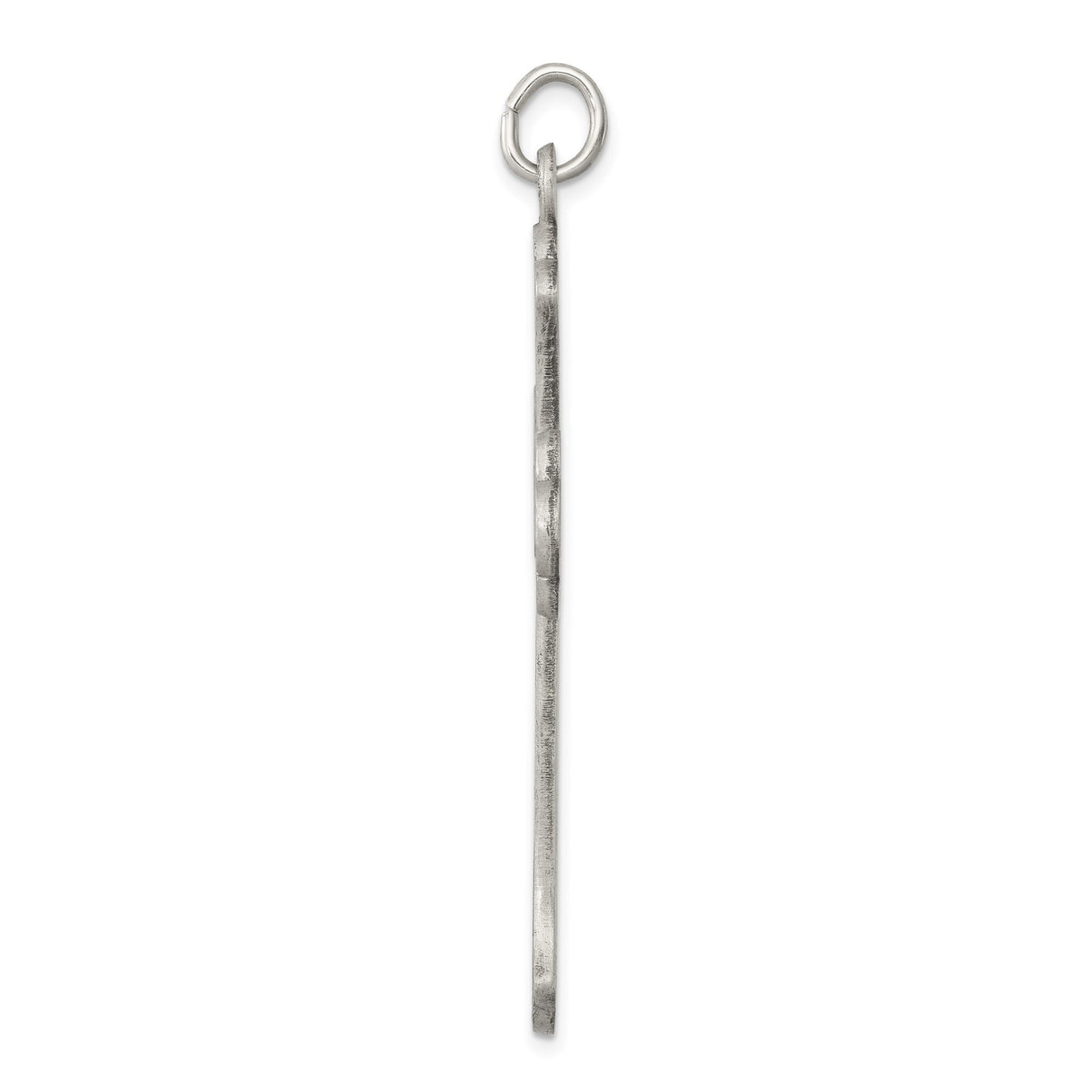 Sterling Silver Cross Pendant with Antique Scroll Design, Baroque Style Spiritual Jewelry