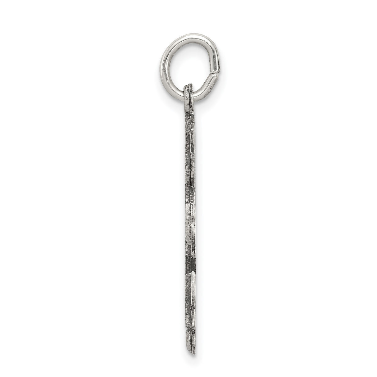Quarter Size Jerusalem Cross Charm Pendant in Real 925 Sterling Silver
