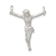Sterling Silver Crucifix Pendant with Jesus on Cross, Christian Catholic Faith Jewelry