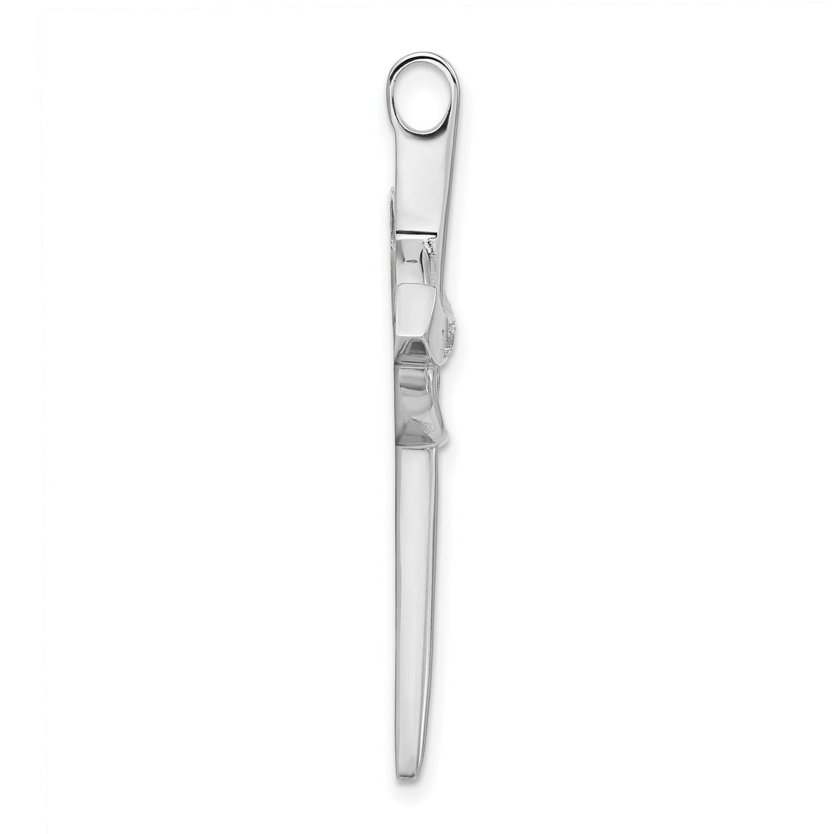 CZ Cross Charm Pendant in Real 925 Sterling Silver