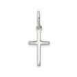 Sterling Silver Cross Pendant with Mirror Finish, Minimalist Latin Cruciform Style for Men and Women