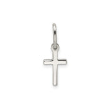 Sterling Silver Cross Pendant, Minimalist Unisex Design for Men and Women