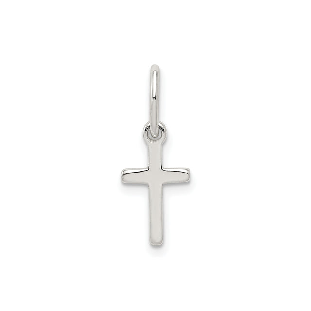 Sterling Silver Cross Pendant, Minimalist Unisex Design for Men and Women
