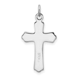 Gold Plated Cross Charm Pendant in Real 925 Sterling Silver