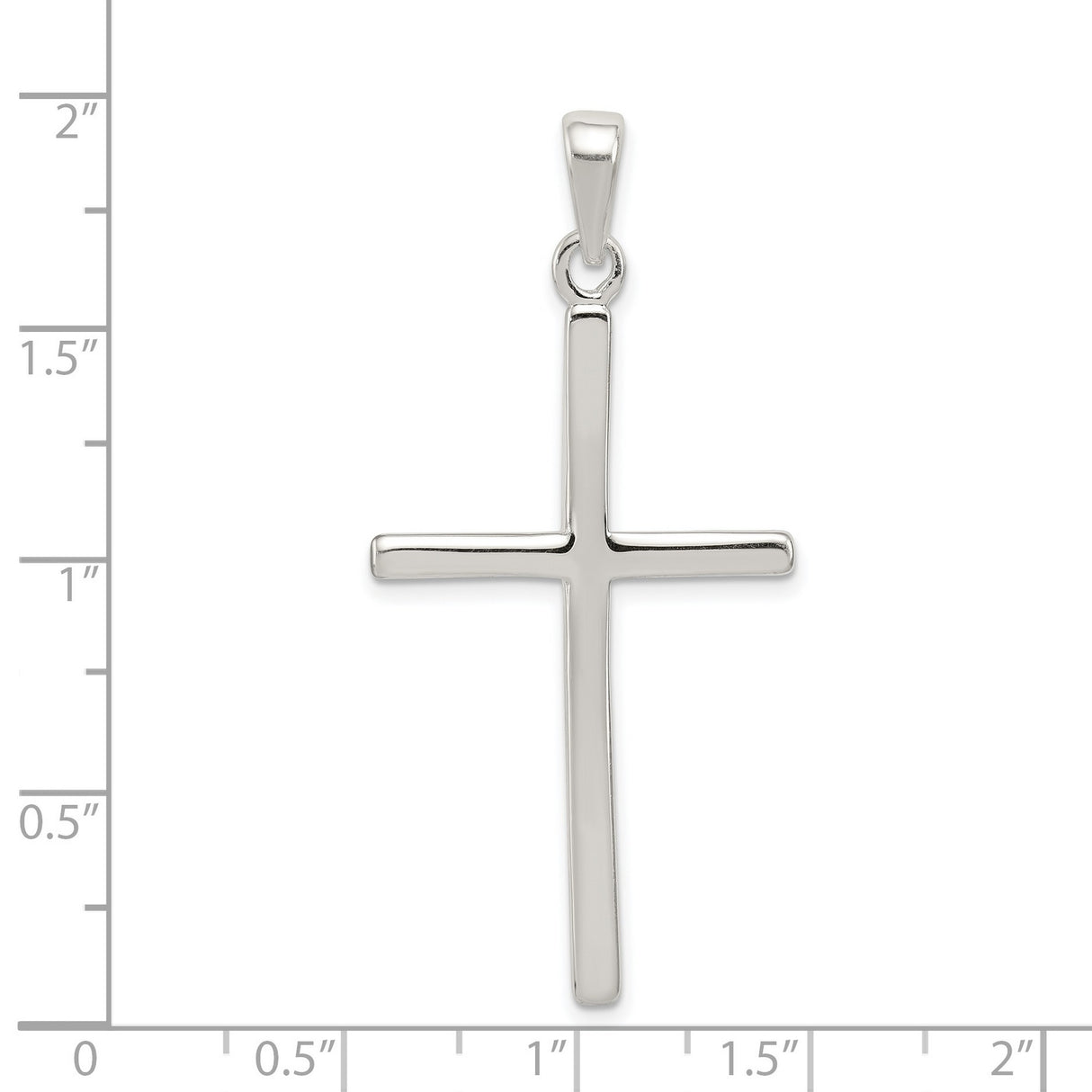 Latin Cross Charm Pendant in Real 925 Sterling Silver