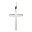 Sterling Silver Cross Pendant with High Polish Finish, Minimalist Latin Cross Design