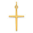 Gold Plated Passion Cross Charm Pendant in Real 925 Sterling Silver