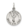 Sterling Silver Divino Niño Jesus Pendant with Yo Reinaré Inscription, Catholic Religious Charm