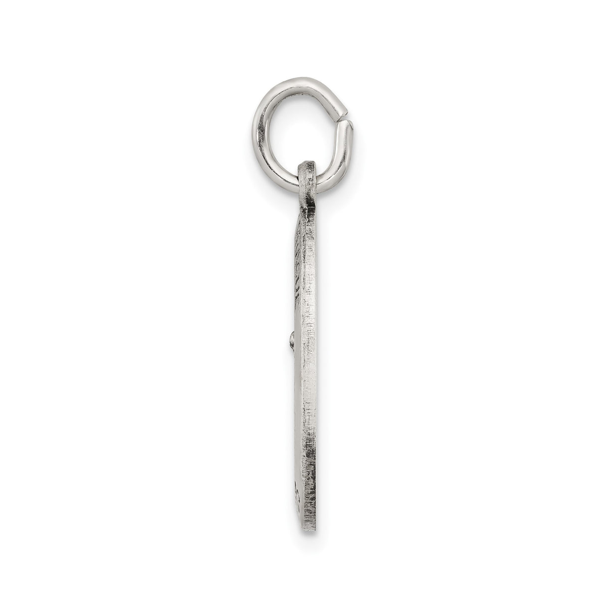 Sterling Silver Infant of Prague Oval Medal Pendant, Catholic Religious Charm