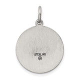 Sterling Silver Raised Jesus Christ Pendant with Crown of Thorns and Radiant Halo