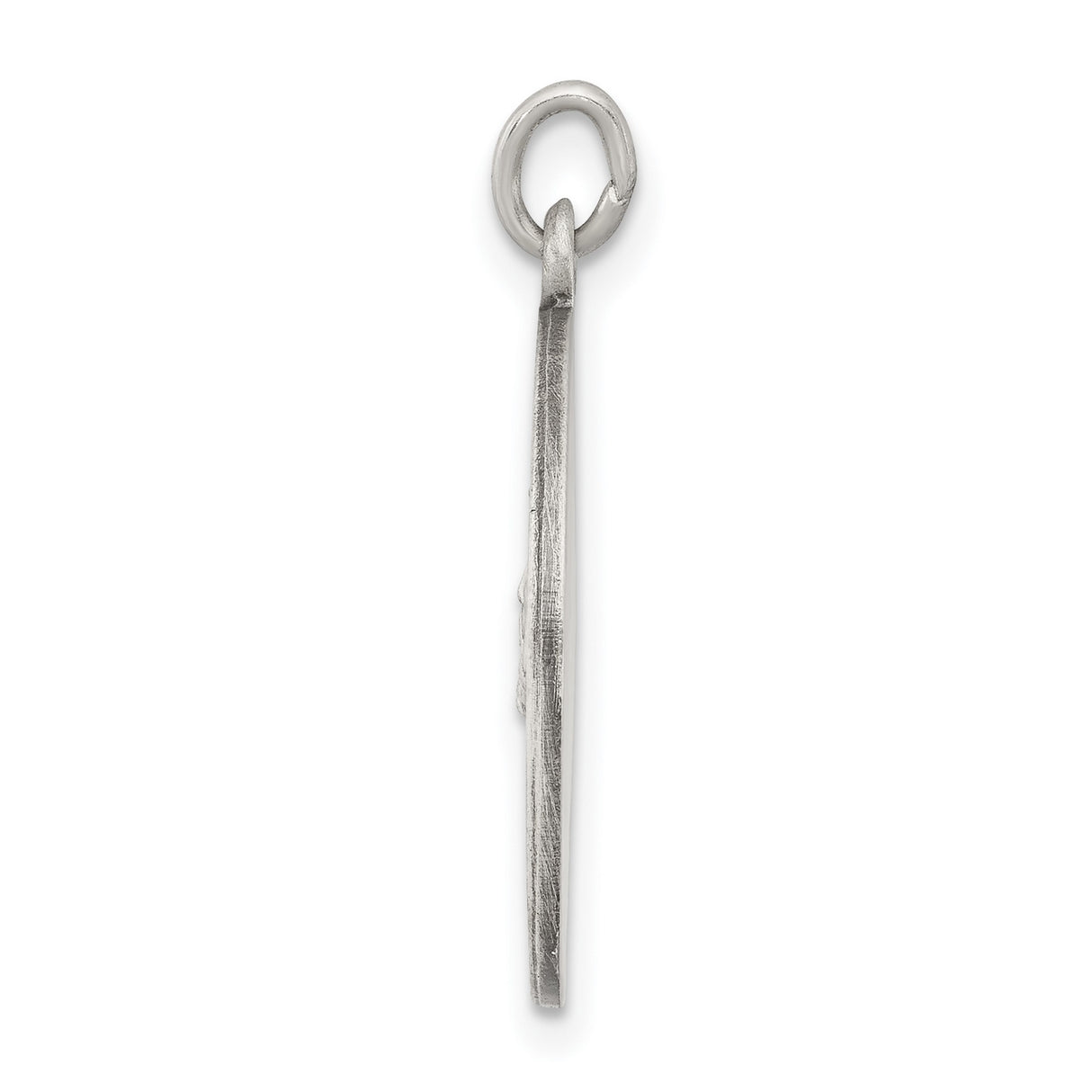 Sterling Silver Jesus Medal Pendant with Crown of Thorns, Christian Faith Devotional Jewelry