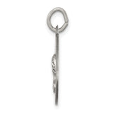 Sterling Silver Jesus Mercy Pendant with Crown of Thorns and Radiant Lines