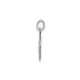 Sterling Silver Miraculous Medal Pendant Featuring Virgin Mary and Inscription