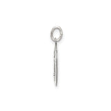 Sterling Silver Miraculous Medal Pendant with Virgin Mary and Catholic Inscription