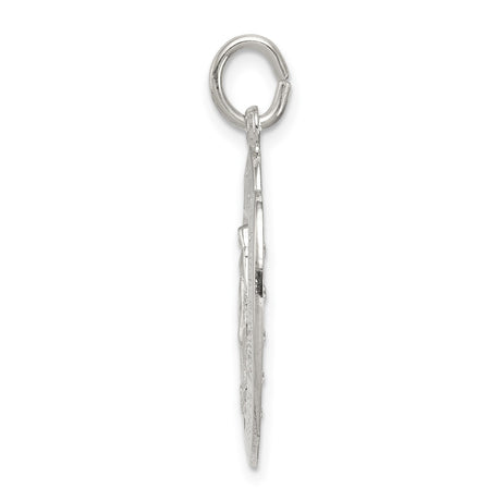 Sterling Silver Miraculous Medal Pendant Featuring Virgin Mary and 1830 Inscription