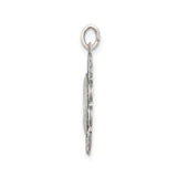 Sterling Silver Miraculous Medal Pendant with Virgin Mary and O Mary Conceived Inscription