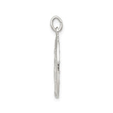 Sterling Silver Miraculous Medal Pendant with Virgin Mary and Religious Inscription