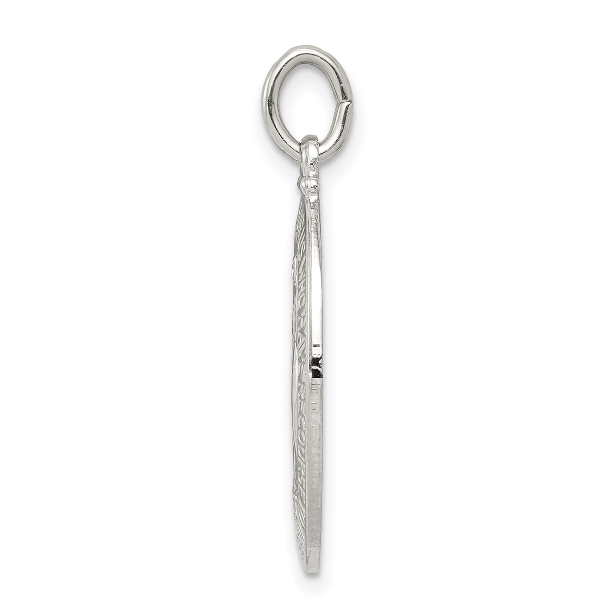 Miraculous Medal Charm Pendant in Real 925 Sterling Silver