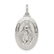 Miraculous Medal Charm Pendant in Real 925 Sterling Silver