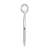 Sterling Silver Miraculous Medal Pendant Featuring Virgin Mary and Inscription