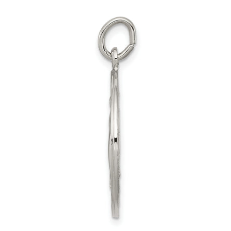 Sterling Silver Miraculous Medal Pendant with Virgin Mary Inscription, Catholic Religious Charm