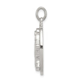 Sterling Silver Miraculous Medal Pendant Featuring Virgin Mary and 1830 Inscription