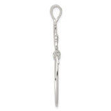 Sterling Silver Remembrance Pendant with Hands Holding Memories Charm, Memorial Jewelry for Women