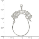Sterling Silver Remembrance Pendant with Hands Holding Memories Charm, Memorial Jewelry for Women